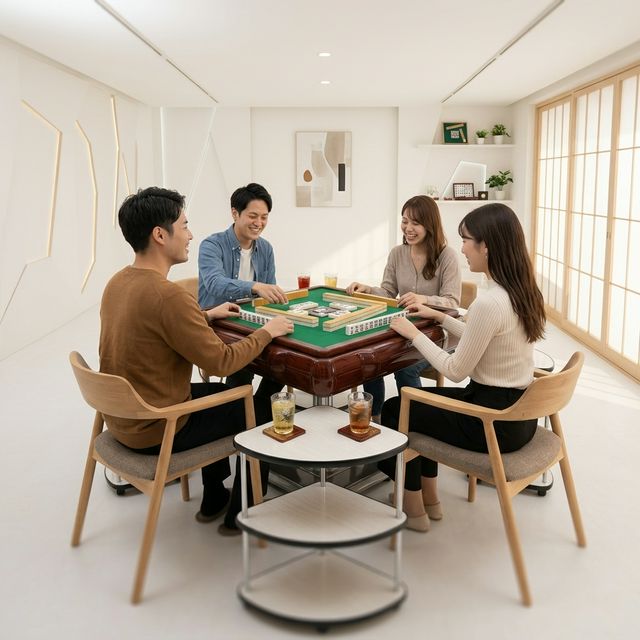 仲間と楽しむ様子